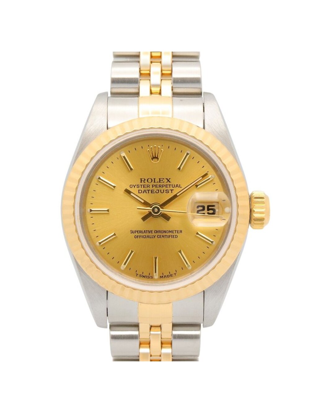 Rolex Datejust Number CH BA 18k Stainless Steel